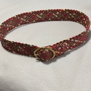Multicolor Braided Women's Belt
